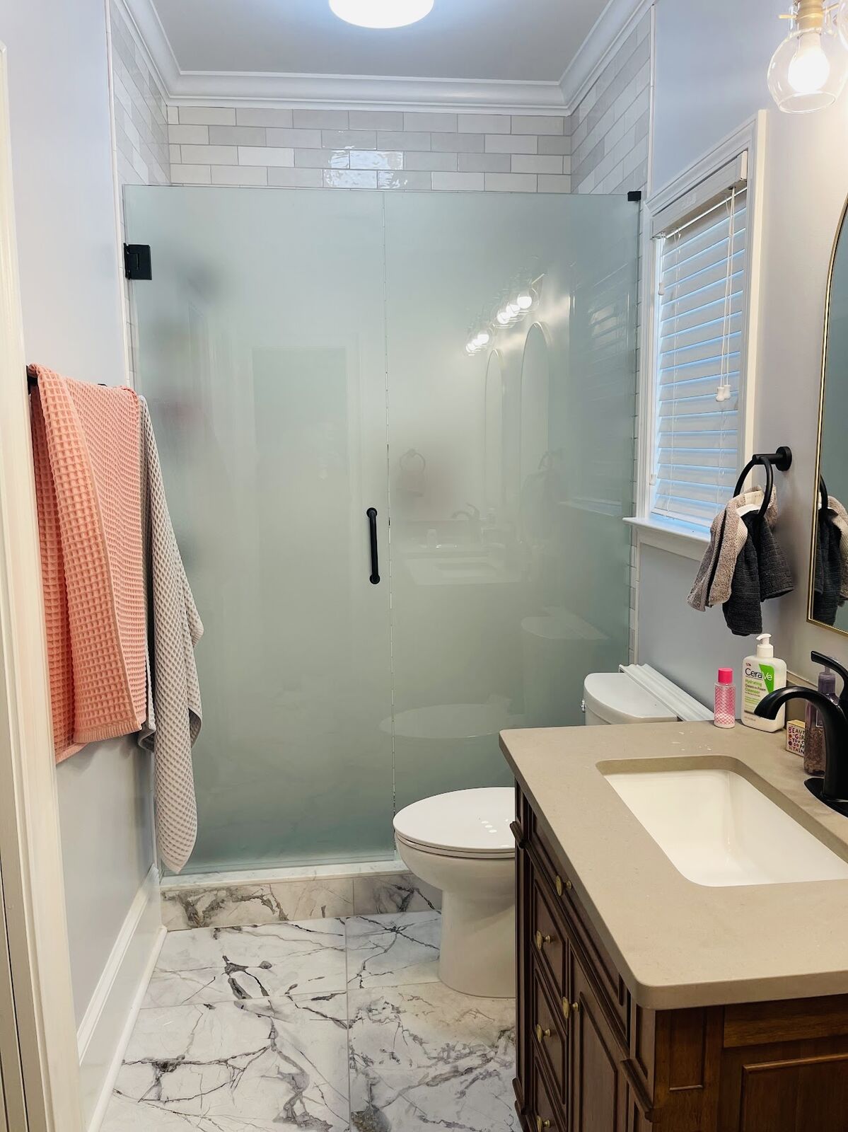 Frosted privacy enclosure